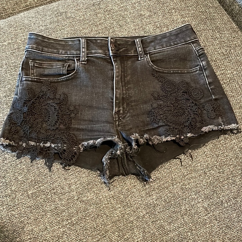 American Eagle high rise shorts 6